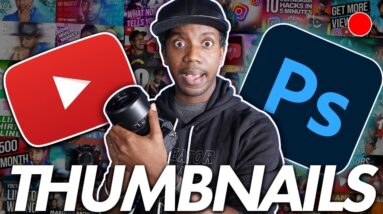 How to Make Better YouTube Thumbnails and Get More VIEWS on YouTube!  LIVE WORKSHOP