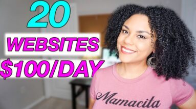 20 Websites To Make $100 A Day In 2021 For Beginners!