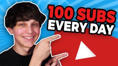 How to Get 100 Subscribers Every Day on YouTube 📈 (Get Subscribers on YouTube Fast)