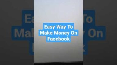 Earn EASY Money On Facebook #Shorts