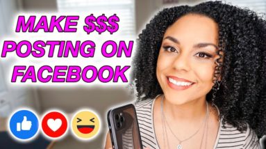 How To Make Money Online Posting Videos On Facebook!