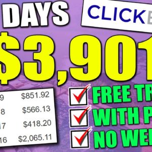 Clickbank Affiliate Marketing | How I Made $3,901 in 4 Days Without a Website Using Free Traffic!