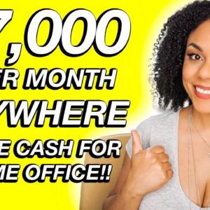 $7250 Per Month Remote Job Available Worldwide Free Computer!