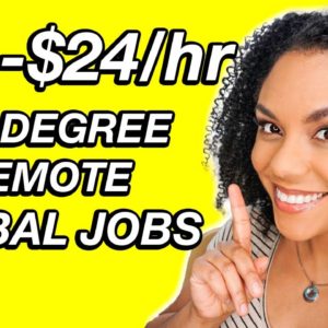 Work From Home Jobs. No Degree! ($21-$24/Hour)