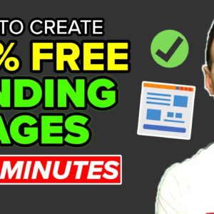 How to Create a Landing Page FOR FREE (2022 New Method!) in Just 10 Minutes